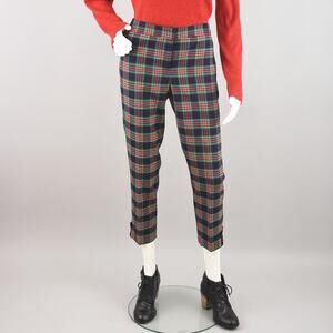 Talbots Tartan Plaid Wool Blend Ankle Pants NWT, Women's Petite Size 4